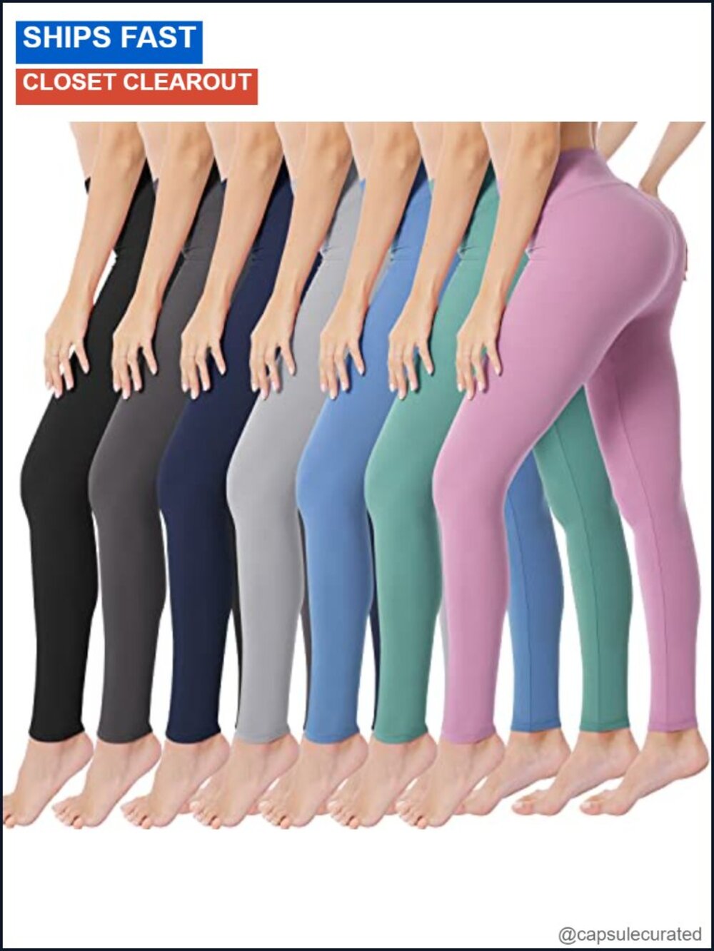 High Waisted Leggings for Women Full Length Yoga Pants 4-Way Stretch